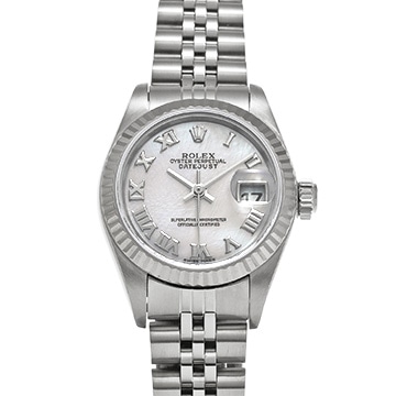 ロレックス デイトジャスト 79174NR ホワイトシェル レディース 時計 【中古】【wristwatch】