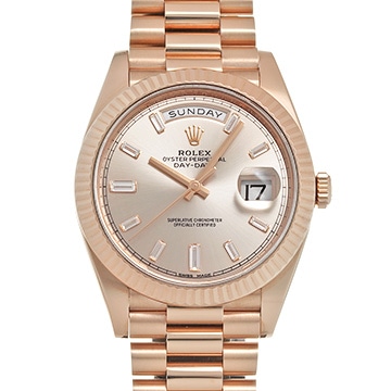 ロレックス デイデイト 40 228235A サンダスト/ダイヤモンド メンズ 時計 【中古】【wristwatch】
