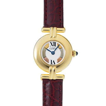 カルティエ マスト コリゼ  ヴェルメイユ SM 590002 ホワイト レディース 時計 【中古】【wristwatch】