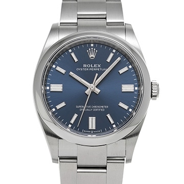 ロレックス オイスターパーペチュアル 36 126000 ブライトブルー メンズ 時計 【中古】【wristwatch】