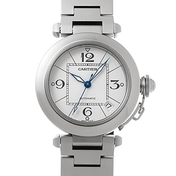 カルティエ パシャC W31074M7 ホワイト ユニセックス 時計 【中古】【wristwatch】