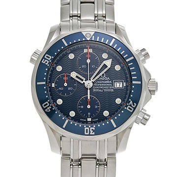 オメガ シーマスター プロフェッショナル 300 クロノグラフ 2599.80 ブルー メンズ 時計 【中古】【wristwatch】