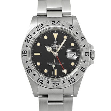 ロレックス エクスプローラーII 16570 ブラック メンズ 時計 【中古】【wristwatch】