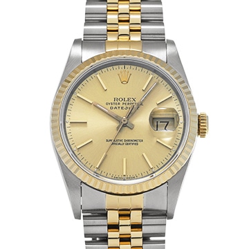 ロレックス デイトジャスト 16233 シャンパン メンズ 時計 【中古】【wristwatch】