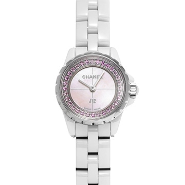 シャネル J12 XS 19MM H5512 ピンクシェル/ピンクサファイア レディース 時計 【中古】【wristwatch】