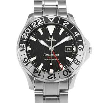 オメガ シーマスター 300 GMT 50th 2234.50 ブラック メンズ 時計 【中古】【wristwatch】
