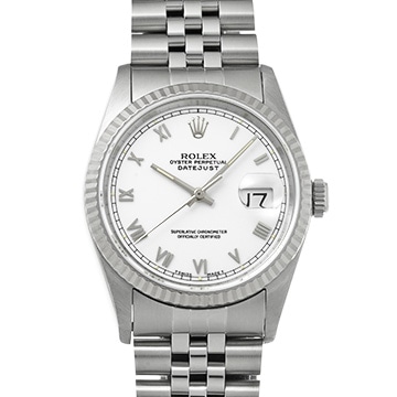 ロレックス デイトジャスト 36 16234 ホワイト メンズ 時計 【中古】【wristwatch】