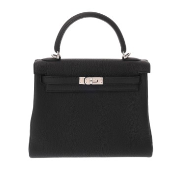 エルメス ケリー 25 内縫い 2WAY ブラック トゴ レディース バッグ 【新品】【bag】