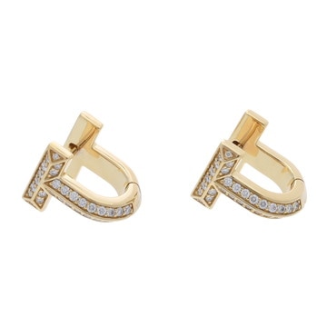 ティファニー Tワンハギー ピアス ゴールド K18イエローゴールド YG レディース ジュエリー 【中古】【jewelry】