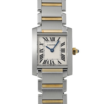 カルティエ タンク フランセーズ SM W51007Q4 シルバー レディース 時計 【中古】【wristwatch】