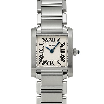 カルティエ タンクフランセーズ SM　 W51008Q3 シルバー レディース 時計 【中古】【wristwatch】