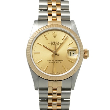 ロレックス デイトジャスト 68273 シャンパン ユニセックス 時計 【中古】【wristwatch】