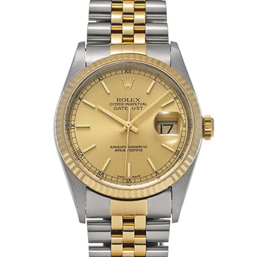 ロレックス デイトジャスト 36 16233 シャンパン メンズ 時計 【中古】【wristwatch】
