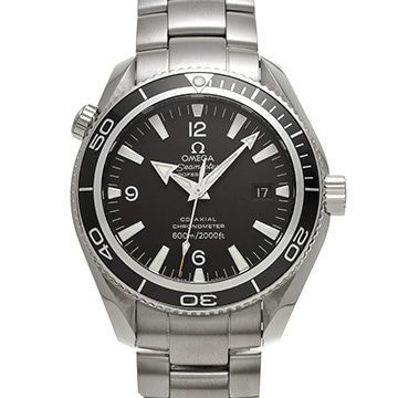 オメガ シーマスター プラネットオーシャン 600 コーアクシャル 2201.50 ブラック メンズ 時計 【中古】【wristwatch】