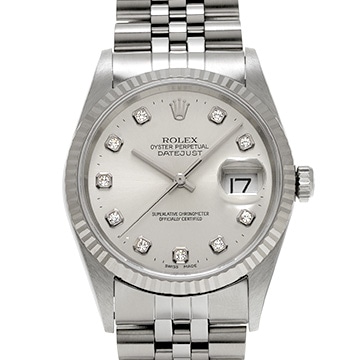 ロレックス デイトジャスト 16234G シルバー/ダイヤモンド メンズ 時計 【中古】【wristwatch】