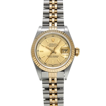 ロレックス デイトジャスト 69173 シャンパン レディース 時計 【中古】【wristwatch】