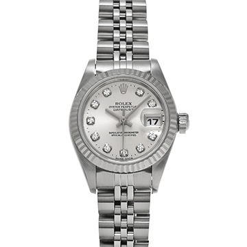 ロレックス デイトジャスト 26 69174G シルバー/ダイヤモンド レディース 時計 【中古】【wristwatch】