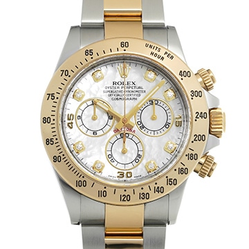 ロレックス コスモグラフ デイトナ 116523NG ホワイトシェル/ダイヤモンド メンズ 時計 【中古】【wristwatch】