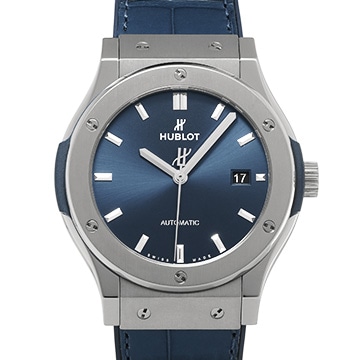 ウブロ クラシックフュージョン チタニウム ブルー 542.NX.7170.LR ブルー メンズ 時計 【中古】【wristwatch】