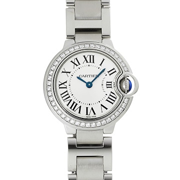 カルティエ バロンブルー ドゥ カルティエ 28mm W4BB0015 シルバー レディース 時計 【中古】【wristwatch】