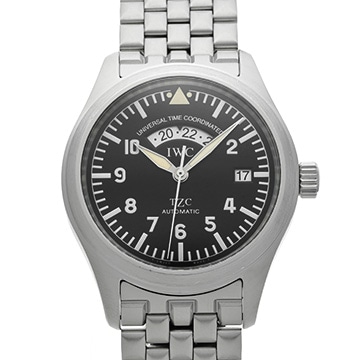 IWC パイロットウォッチ フリーガー UTC IW325102 ブラック メンズ 時計 【中古】【wristwatch】