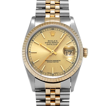 ロレックス デイトジャスト 16233 シャンパン メンズ 時計 【中古】【wristwatch】