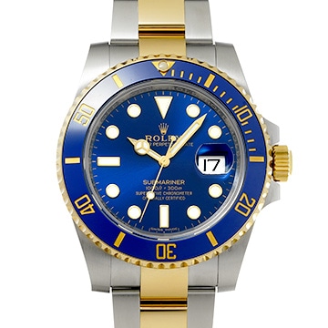 ロレックス サブマリーナ デイト 116613LB ブルー メンズ 時計 【中古】【wristwatch】