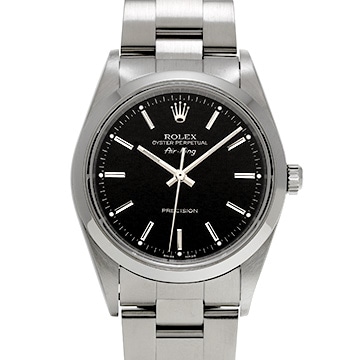 ロレックス エアキング 14000M ブラック メンズ 時計 【中古】【wristwatch】