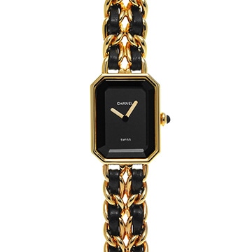シャネル プルミエール S H0001 ブラック レディース 時計 【中古】【wristwatch】