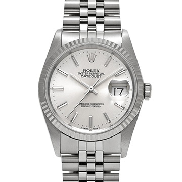 ロレックス デイトジャスト 36 16234 シルバー メンズ 時計 【中古】【wristwatch】