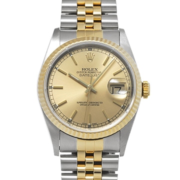 ロレックス デイトジャスト 36 16233 シャンパン メンズ 時計 【中古】【wristwatch】
