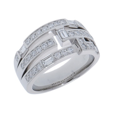 ハリー ウィンストン トラフィック リング スモール シルバー Pt950プラチナ レディース ジュエリー 【中古】【jewelry】