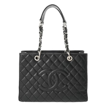 シャネル マトラッセ GST ブラック A50995 キャビアスキン レディース バッグ 【中古】【bag】