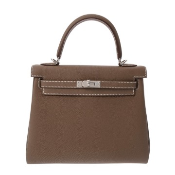 エルメス ケリー 25 内縫い 2WAY   エトゥープ ヴォースイフト レディース バッグ 【新品】【bag】