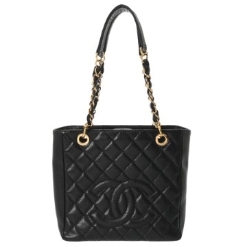 シャネル マトラッセ PST ブラック A50994 キャビアスキン レディース バッグ 【中古】【bag】