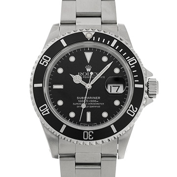 ロレックス サブマリーナ デイト 16610 ブラック メンズ 時計 【中古】【wristwatch】