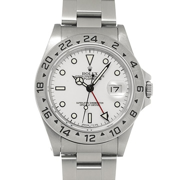 ロレックス エクスプローラーII 16570 ホワイト メンズ 時計 【中古】【wristwatch】