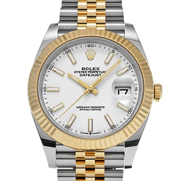 ロレックス デイトジャスト 41 126333 ホワイト メンズ 時計 【中古】【wristwatch】