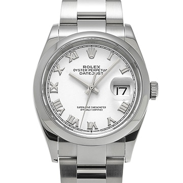 ロレックス デイトジャスト 36 126200 ホワイト メンズ 時計 【中古】【wristwatch】