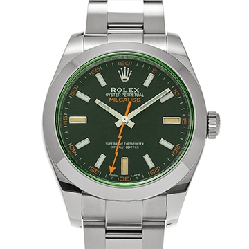 ロレックス ミルガウス 116400GV インテンスブラック メンズ 時計 【中古】【wristwatch】