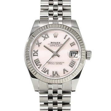 ロレックス デイトジャスト 178274 ピンクシェル ユニセックス 時計 【中古】【wristwatch】