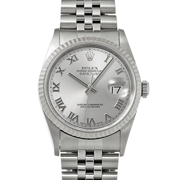 ロレックス デイトジャスト 36 16234 シルバー メンズ 時計 【中古】【wristwatch】