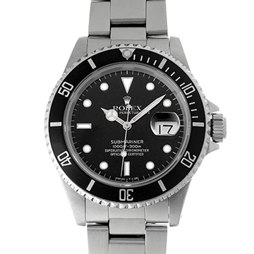 ロレックス サブマリーナ デイト 16610 ブラック メンズ 時計 【中古】【wristwatch】