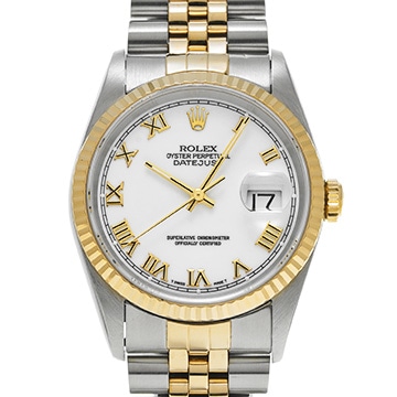 ロレックス デイトジャスト 16233 ホワイト メンズ 時計 【中古】【wristwatch】