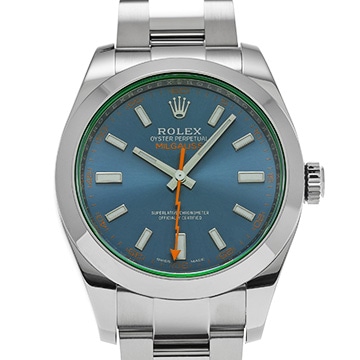 ロレックス ミルガウス 116400GV Zブルー メンズ 時計 【中古】【wristwatch】