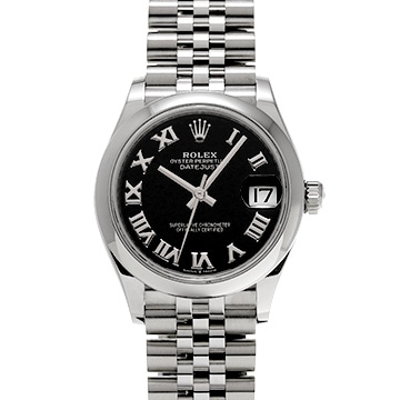ロレックス デイトジャスト 31 278240 ブライトブラック ユニセックス 時計 【中古】【wristwatch】