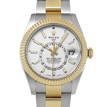 ロレックス スカイドゥエラー 326933 インテンスホワイト メンズ 時計 【中古】【wristwatch】