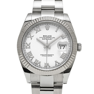 ロレックス デイトジャスト 41 126334 ホワイト メンズ 時計 【中古】【wristwatch】