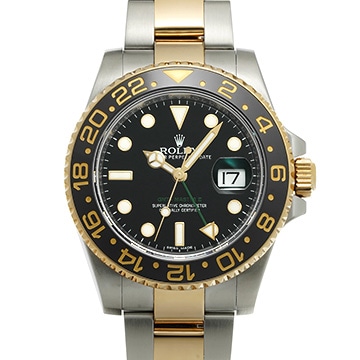 ロレックス GMTマスターII 116713LN ブラック メンズ 時計 【中古】【wristwatch】