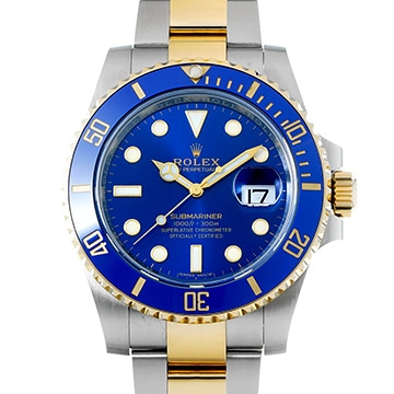 ロレックス サブマリーナ デイト 116613LB ブルー メンズ 時計 【中古】【wristwatch】